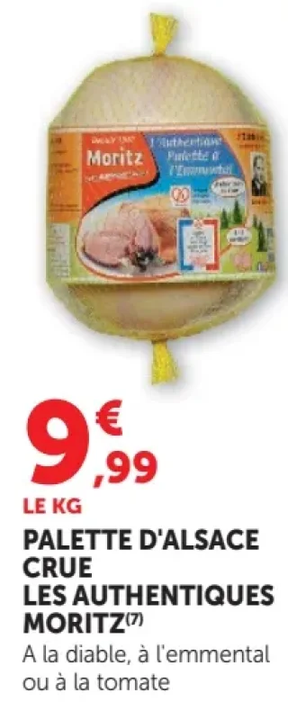 Palette d'Alsace crue Les Authentiques Moritz