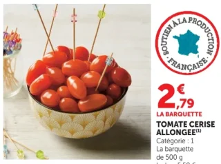 Tomate cerise allongee