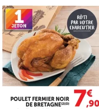Poulet fermier noir de Bretagne