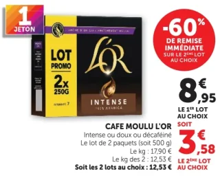 Cafe moulu L'Or Intense