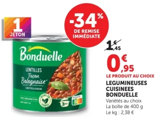 Légumineuses cuisinées Bonduelle
