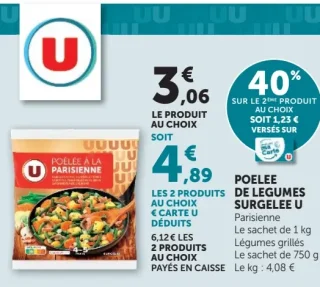 U Poêlée de légumes surgelée