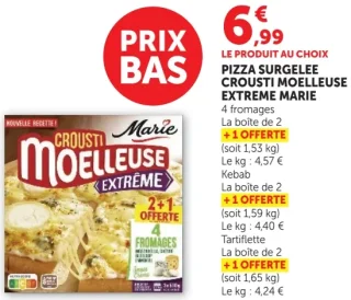 Marie Pizza Surgelée Crousti Moelleuse Extrême