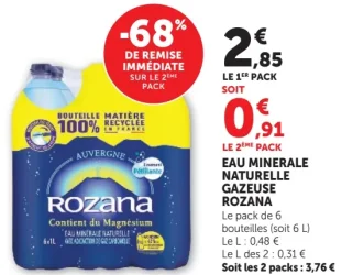 Rozana Eau Minérale Naturelle Gazeuse