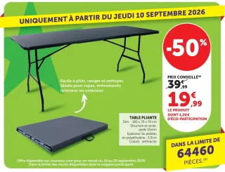 TABLE PLIANTE