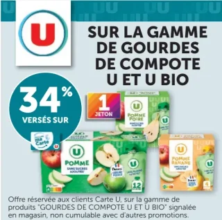 Gourdes de compote U et U Bio