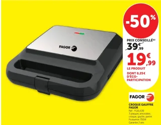 CROQUE GAUFFRE FAGOR FGSU130