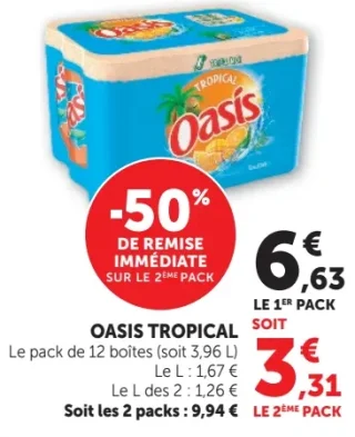 OASIS TROPICAL Le pack de 12 boîtes