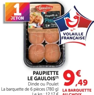 Paupiette Le Gaulois Dinde ou Poulet