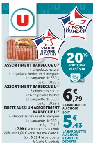 Assortiment Barbecue U
