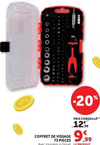 Coffret de vissage 73 pièces