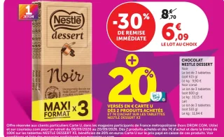Chocolat Noir Nestlé Dessert