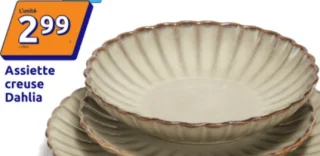Assiette creuse Dahlia