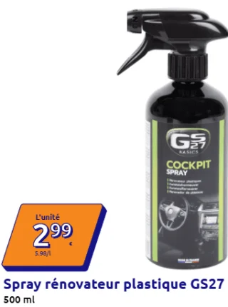 Spray rénovateur plastique GS27