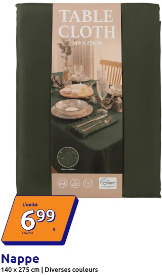 Nappe 140 x 275 cm