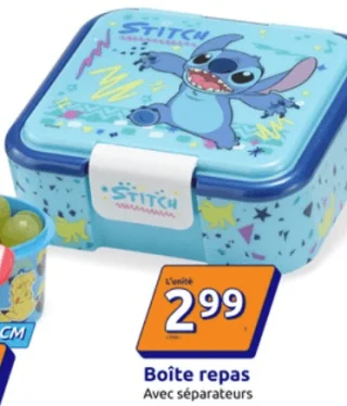 Boîte repas avec séparateurs