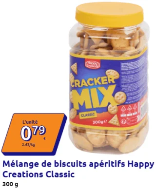 Mélange de biscuits apéritifs Happy Creations Classic