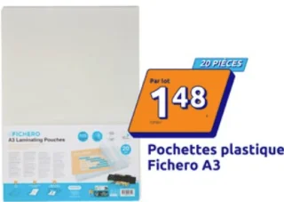 Pochettes plastique Fichero A3