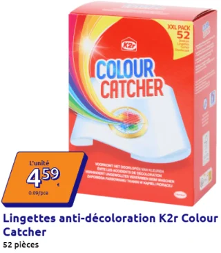 Lingettes anti-décoloration K2r Colour Catcher