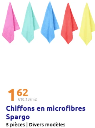 Chiffons en microfibres Spargo