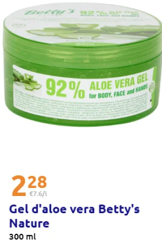 Gel d'aloe vera Betty's Nature