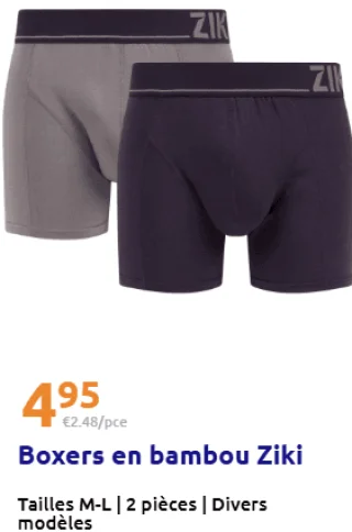 Boxers en bambou Ziki