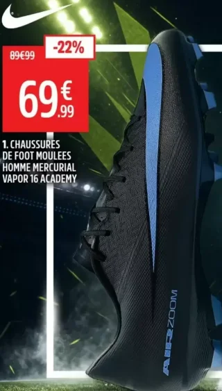 Chaussures de foot moulées homme Nike Mercurial Vapor 16 Academy