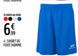 Short de foot homme PRO TOUCH
