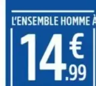 L'ensemble homme PRO TOUCH