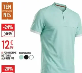 Polo homme de tennis Auguste FFT