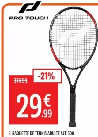 Raquette de tennis adulte Ace 500 Pro Touch