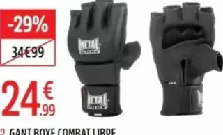 2. GANT BOXE COMBAT LIBRE