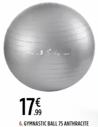 Gymnastic Ball 75 Anthracite Energetics