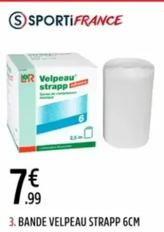 Bande Velpeau Strapp 6cm Sportifrance