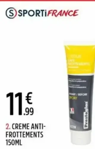 Sportifrance Crème anti-frottements 150ml