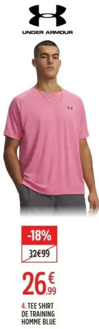 Tee shirt de training homme Blue