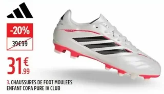 Adidas Chaussures de Foot Moulées Enfant Copa Pure IV Club