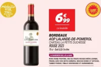 BORDEAUX AOP LALANDE-DE-POMEROL CHÂTEAU LA PETITE DUCHESSE ROUGE 2023