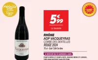 Rhône AOP Vacqueyras Combe des Dentelles Rouge 2024