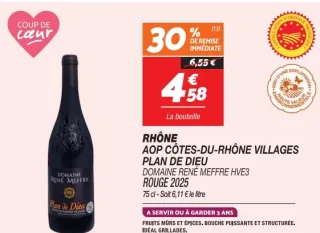 Rhône AOP Côtes-du-Rhône Villages Plan de Dieu Domaine René Meffre HVE3 Rouge 2025