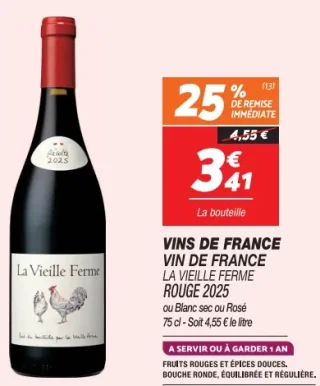 Vin de France La Vieille Ferme Rouge 2025