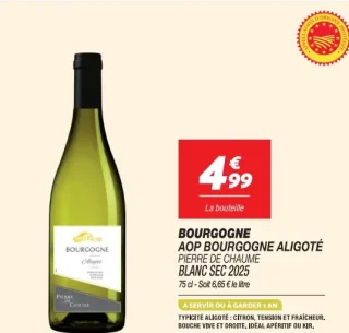 Pierre de Chaume Blanc Sec 2025 AOP Bourgogne Aligoté