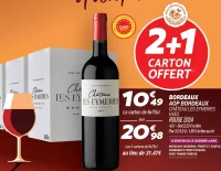 Vin rouge Bordeaux AOP Château Les Eymeries HVE3 2024