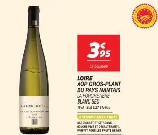 AOP Gros-Plant du Pays Nantais Blanc Sec La Forchetière