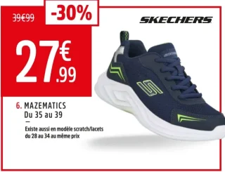 SNEAKERS MAZEMATICS ENFANT - SKECHERS