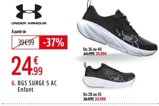 CHAUSSURES DE TRAINING BGS SURGE 5 ENFANT - UNDER ARMOUR