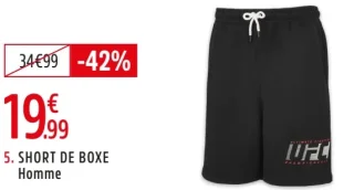 SHORT DE BOXE TKO HOMME - UFC