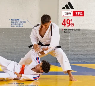 KIMONO DE JUDO TRAINING 500 POLYCOTON ADULTE - ADIDAS