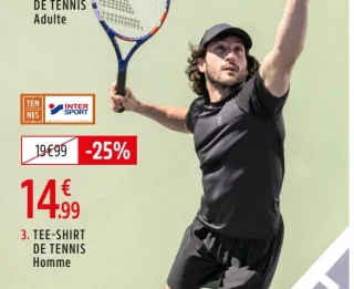 TEE-SHIRT DE TENNIS ANDREAS HOMME FFT