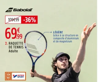RAQUETTE DE TENNIS RIVAL 102 ADULTE BABOLAT